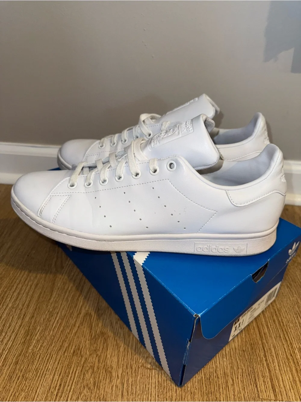 adidas White Leather Men’s Sneakers